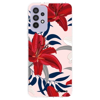 Picasee husă transparentă din silicon pentru Samsung Galaxy A32 4G SM-A325F - Red Lily