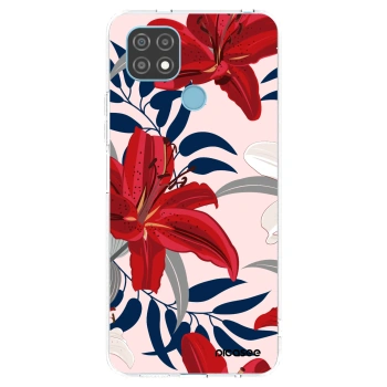 Picasee husă transparentă din silicon pentru Realme C21 - Red Lily