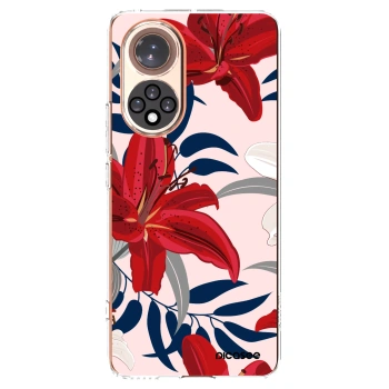 Picasee husă transparentă din silicon pentru Huawei Nova 9 - Red Lily