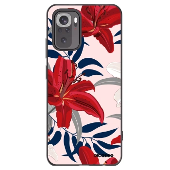 Picasee husă neagră din silicon pentru Xiaomi Redmi Note 11S 4G - Red Lily