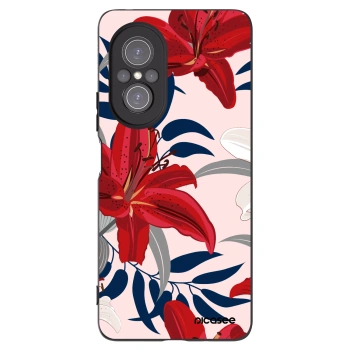 Picasee husă neagră din silicon pentru Huawei Nova 9 SE - Red Lily