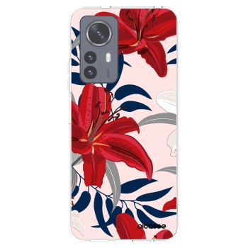 Picasee husă transparentă din silicon pentru Xiaomi 12 Pro - Red Lily