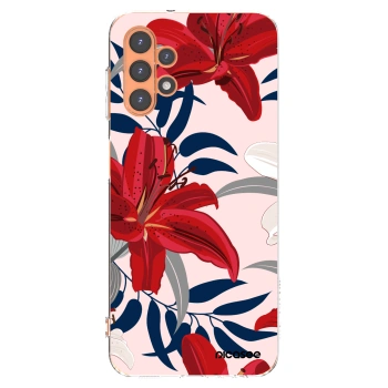 Picasee husă transparentă din silicon pentru Samsung Galaxy A13 4G A135 - Red Lily