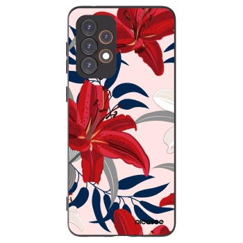Picasee husă neagră din silicon pentru Samsung Galaxy A33 5G A336 - Red Lily