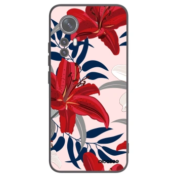 Picasee husă neagră din silicon pentru Xiaomi 12X - Red Lily