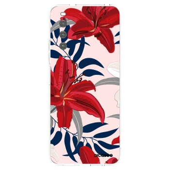Picasee husă transparentă din silicon pentru Sony Xperia 10 IV 5G - Red Lily