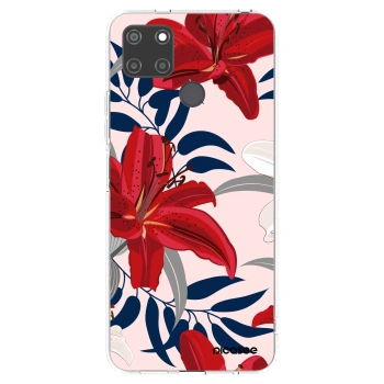 Picasee husă transparentă din silicon pentru Realme C21Y - Red Lily