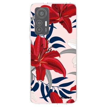 Picasee husă transparentă din silicon pentru Xiaomi 12 Lite - Red Lily