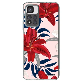 Picasee husă transparentă din silicon pentru Xiaomi Redmi Note 11 Pro+ 5G - Red Lily