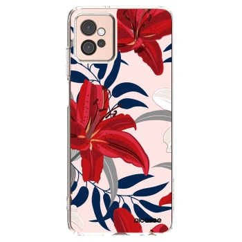 Picasee husă transparentă din silicon pentru Motorola Moto G32 - Red Lily