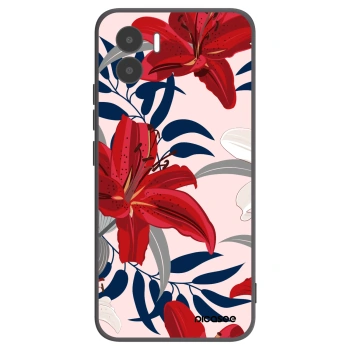 Picasee husă neagră din silicon pentru Xiaomi Redmi A1 - Red Lily