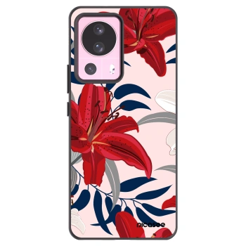 Picasee husă neagră din silicon pentru Xiaomi 13 Lite - Red Lily