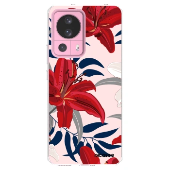 Picasee husă transparentă din silicon pentru Xiaomi 13 Lite - Red Lily