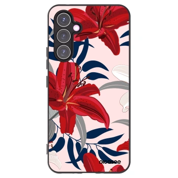 Picasee husă neagră din silicon pentru Samsung Galaxy A54 5G A546B - Red Lily
