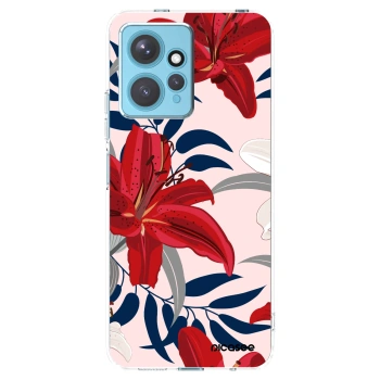 Picasee husă transparentă din silicon pentru Xiaomi Redmi Note 12 4G - Red Lily
