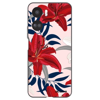 Picasee husă neagră din silicon pentru Honor 90 Lite 5G - Red Lily