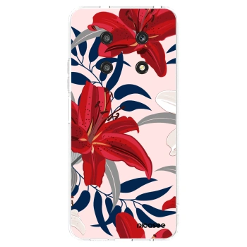 Picasee husă transparentă din silicon pentru Honor Magic4 Lite 5G - Red Lily