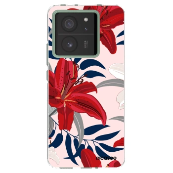 Picasee husă transparentă din silicon pentru Xiaomi 13T Pro - Red Lily