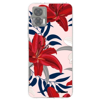 Picasee husă transparentă din silicon pentru Motorola Edge 30 Neo - Red Lily