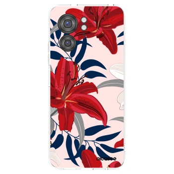Picasee husă transparentă din silicon pentru Motorola Edge 40 - Red Lily