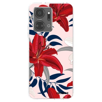 Picasee husă transparentă din silicon pentru Honor X7a - Red Lily