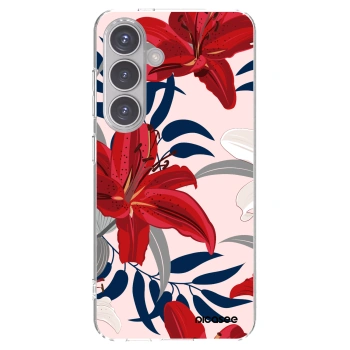 Picasee husă transparentă din silicon pentru Samsung Galaxy S24 S921B 5G - Red Lily
