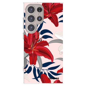 Picasee husă transparentă din silicon pentru Samsung Galaxy S24 Ultra S928B 5G - Red Lily