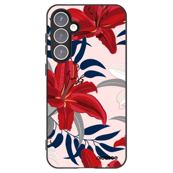 Picasee husă neagră din silicon pentru Samsung Galaxy S23 FE S711B - Red Lily