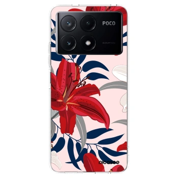 Picasee husă transparentă din silicon pentru Xiaomi Poco X6 Pro - Red Lily