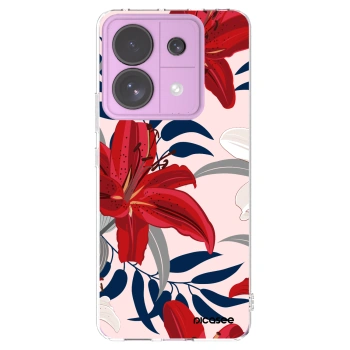 Picasee husă transparentă din silicon pentru Xiaomi Redmi Note 13 Pro 5G - Red Lily