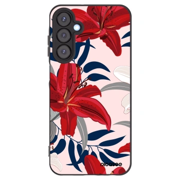 Picasee husă neagră din silicon pentru Samsung Galaxy A25 A256B 5G - Red Lily