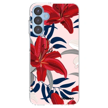 Picasee husă transparentă din silicon pentru Samsung Galaxy A15 A156B 5G - Red Lily