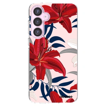 Picasee husă transparentă din silicon pentru Samsung Galaxy A55 5G A556B - Red Lily