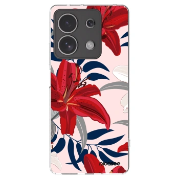 Picasee husă transparentă din silicon pentru Xiaomi Redmi Note 13 4G - Red Lily