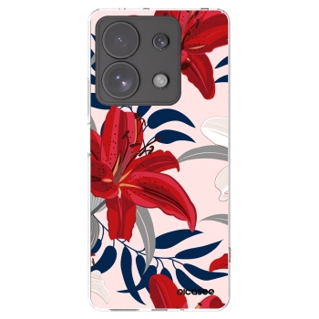 Picasee husă transparentă din silicon pentru Xiaomi Redmi Note 13 Pro 4G - Red Lily