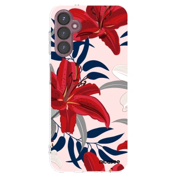 Picasee husă transparentă din silicon pentru Samsung Galaxy A05s A057G - Red Lily