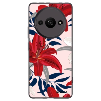 Picasee husă neagră din silicon pentru Xiaomi Redmi A3 - Red Lily