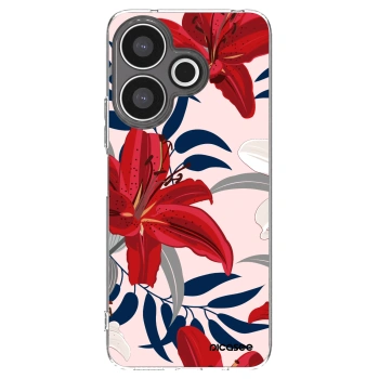 Picasee husă transparentă din silicon pentru Xiaomi Redmi 13 4G - Red Lily
