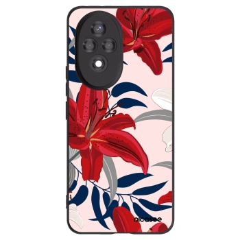 Picasee husă neagră din silicon pentru Honor 200 Pro 5G - Red Lily