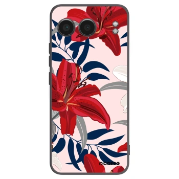 Picasee husă neagră din silicon pentru OnePlus Nord 4 - Red Lily