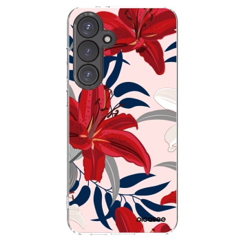 Picasee husă transparentă din silicon pentru Samsung Galaxy S24 FE S721B - Red Lily