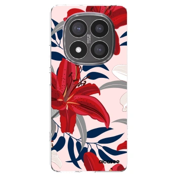 Picasee husă transparentă din silicon pentru Xiaomi Redmi Note 14 Pro+ 5G - Red Lily