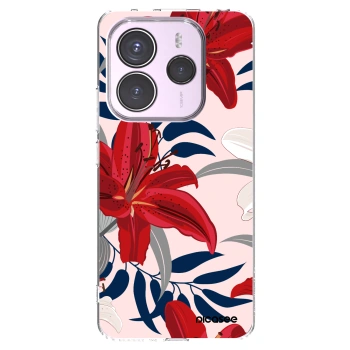 Picasee husă transparentă din silicon pentru Xiaomi Redmi Note 14 5G - Red Lily