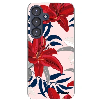 Picasee husă transparentă din silicon pentru Samsung Galaxy S25 5G - Red Lily