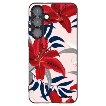 Picasee husă neagră din silicon pentru Samsung Galaxy S25+ 5G - Red Lily