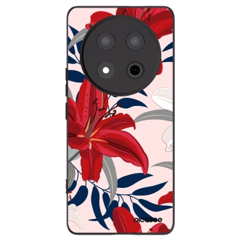 Picasee husă neagră din silicon pentru Honor Magic7 Lite 5G - Red Lily