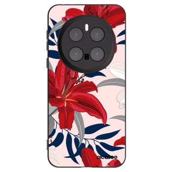 Picasee husă neagră din silicon pentru Honor Magic7 Pro 5G - Red Lily