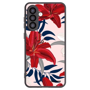 Picasee husă neagră din silicon pentru Samsung Galaxy A26 5G A266B - Red Lily