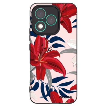 Picasee husă neagră din silicon pentru Honor 400 Lite 5G - Red Lily