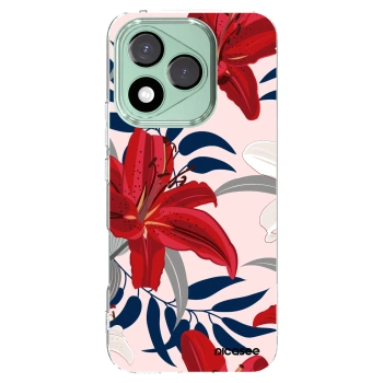 Picasee husă transparentă din silicon pentru Honor 400 Lite 5G - Red Lily